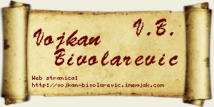 Vojkan Bivolarević vizit kartica